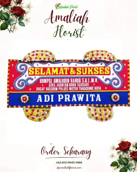 Papan Bunga Ucapan Selamat Risei Sayati